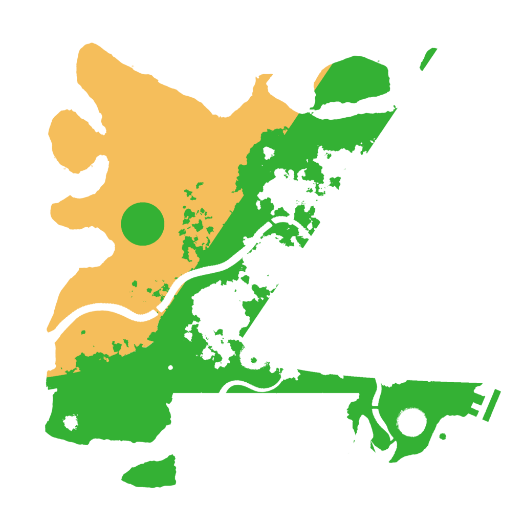 Biome Rust Map: Procedural Map, Size: 3200, Seed: 27456