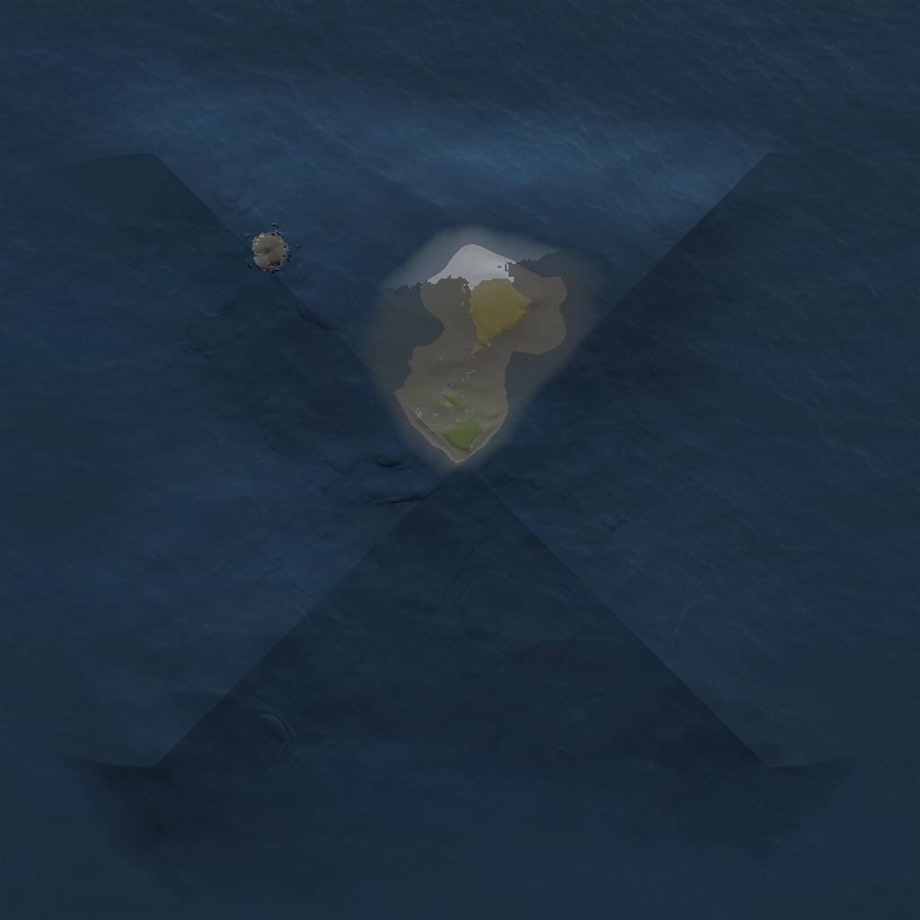 Rust Map: Procedural Map, Size: 1000, Seed: 272135422, 1 Monuments