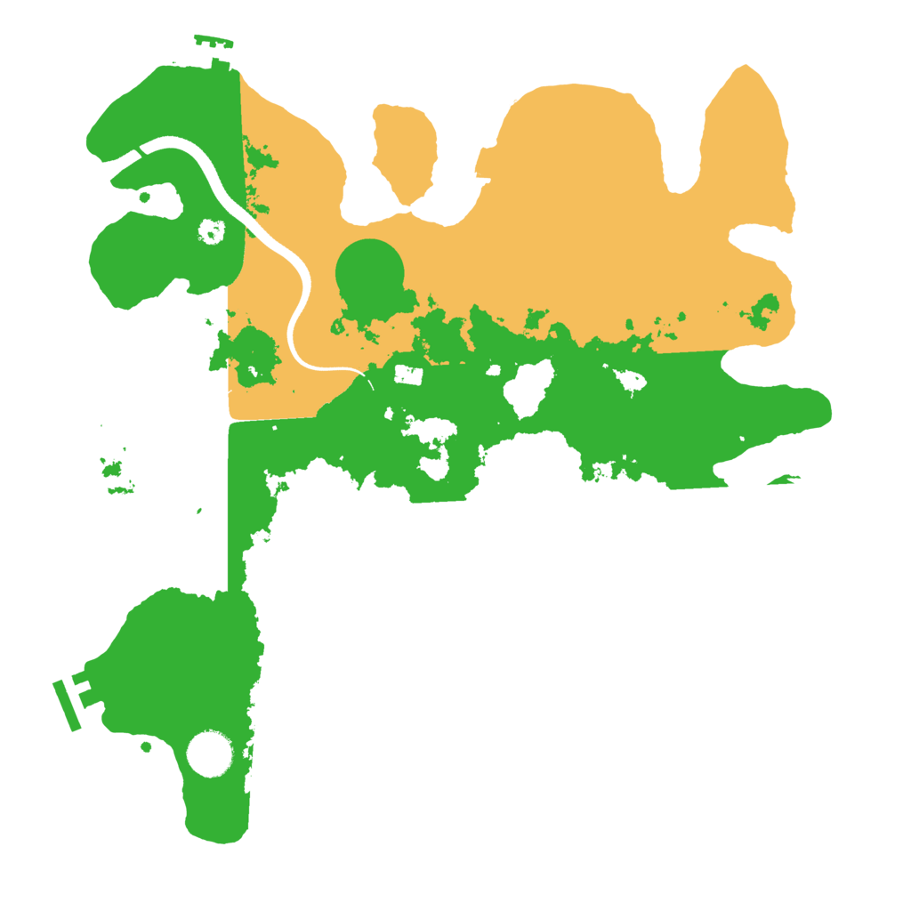 Biome Rust Map: Procedural Map, Size: 3500, Seed: 1759348897