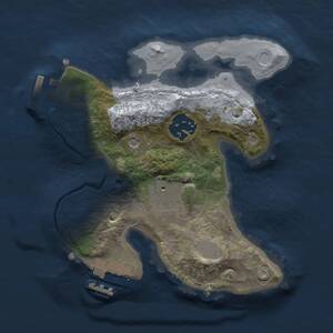 Thumbnail Rust Map: Procedural Map, Size: 2000, Seed: 351780337, 6 Monuments