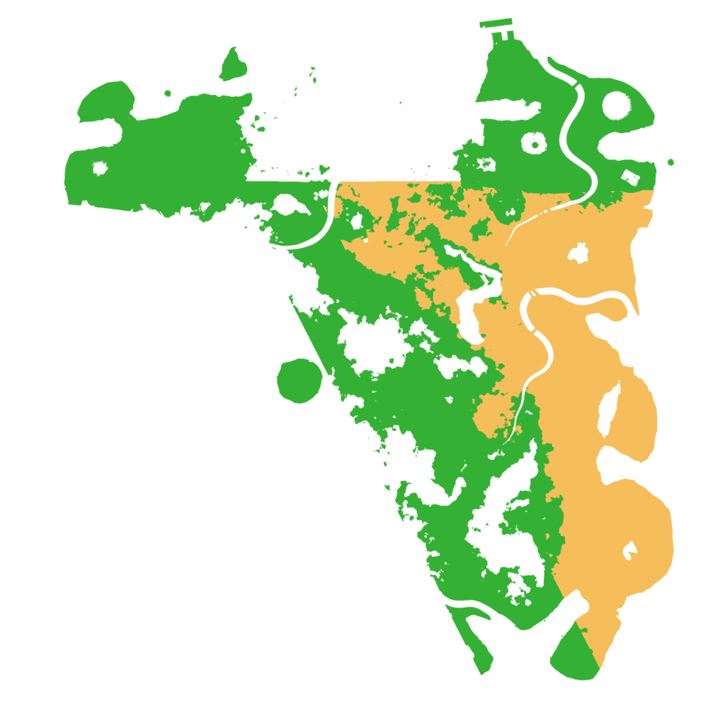Biome Rust Map: Procedural Map, Size: 4500, Seed: 1195253886
