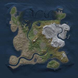 Thumbnail Rust Map: Procedural Map, Size: 2800, Seed: 1365483011, 9 Monuments