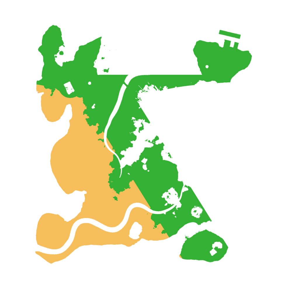 Biome Rust Map: Procedural Map, Size: 2800, Seed: 1365483011