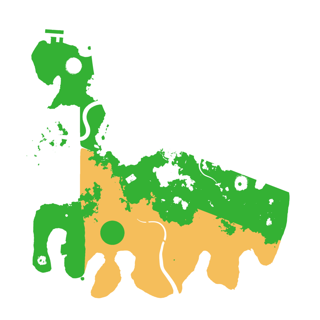 Biome Rust Map: Procedural Map, Size: 3500, Seed: 831722922