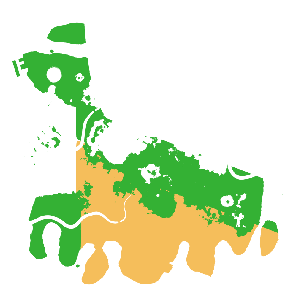 Biome Rust Map: Procedural Map, Size: 3700, Seed: 831722922