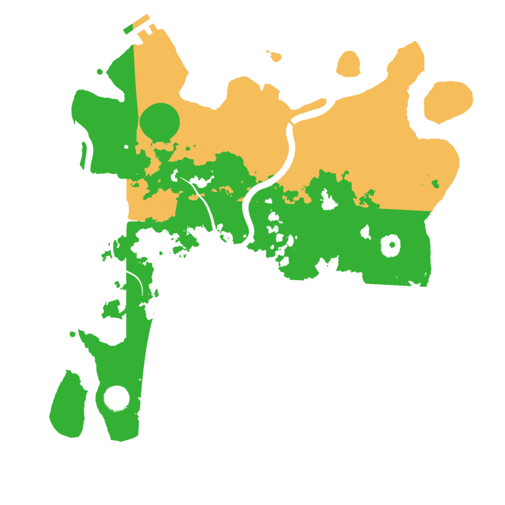 Biome Rust Map: Procedural Map, Size: 3500, Seed: 126462