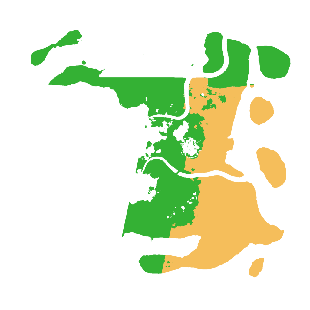 Biome Rust Map: Procedural Map, Size: 3000, Seed: 24441