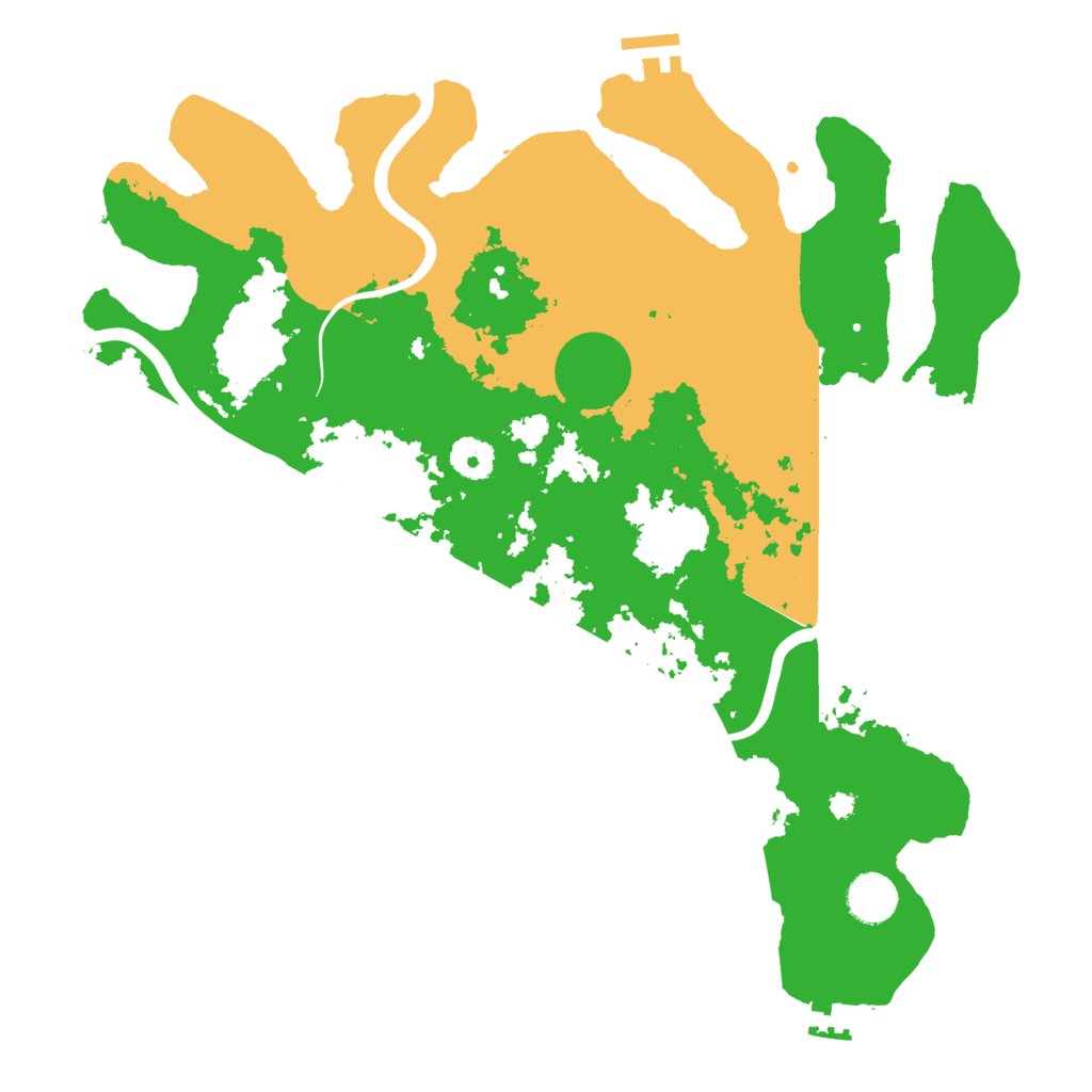Biome Rust Map: Procedural Map, Size: 3800, Seed: 425908366
