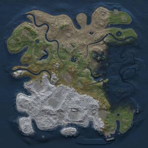 Thumbnail Rust Map: Procedural Map, Size: 4000, Seed: 1229692004, 16 Monuments