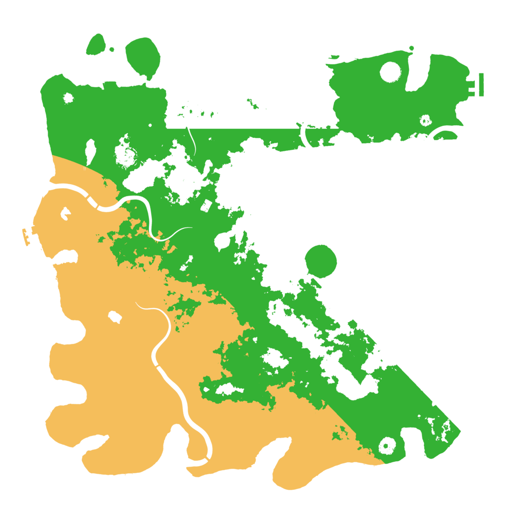Biome Rust Map: Procedural Map, Size: 4500, Seed: 29365