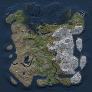 Thumbnail Rust Map: Procedural Map, Size: 4000, Seed: 57986, 16 Monuments