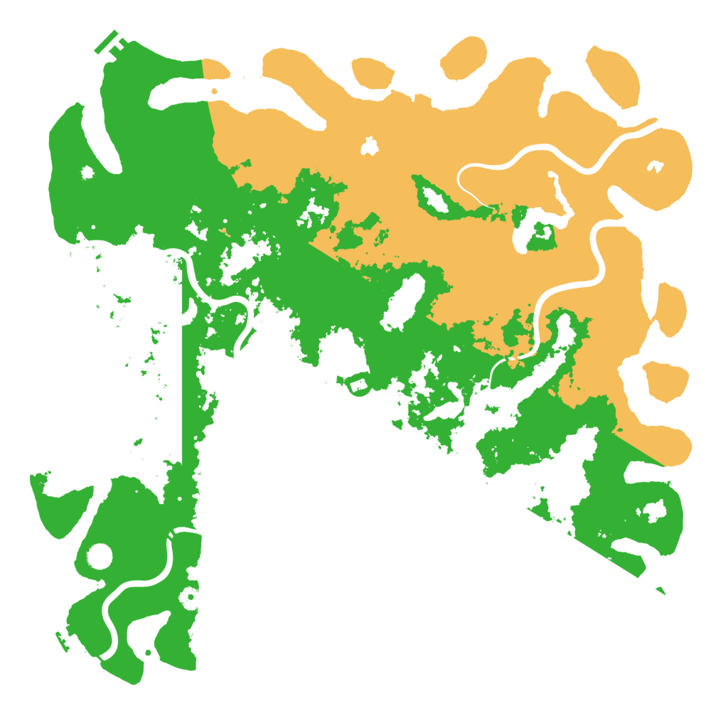 Biome Rust Map: Procedural Map, Size: 5000, Seed: 1256188149