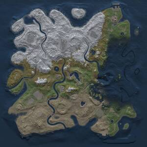 Thumbnail Rust Map: Procedural Map, Size: 4250, Seed: 681695958, 16 Monuments