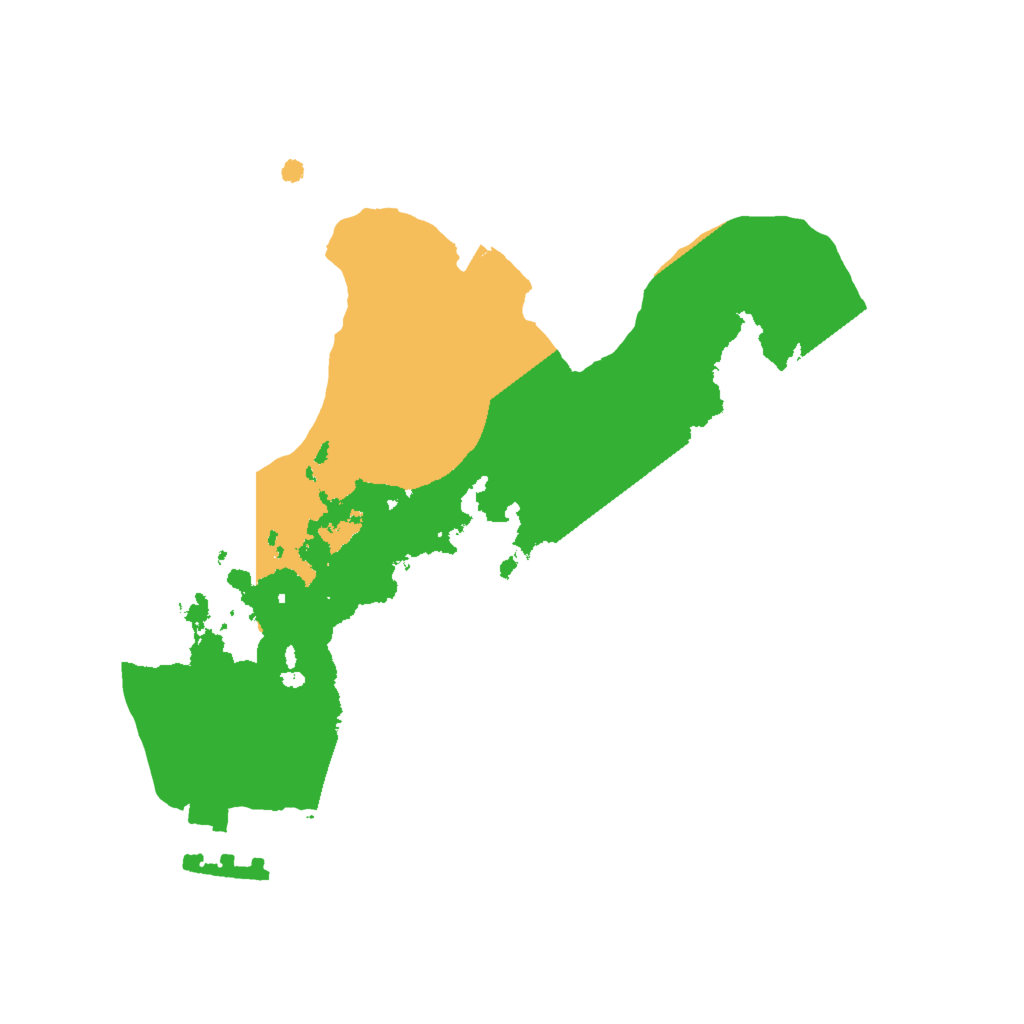 Biome Rust Map: Procedural Map, Size: 1800, Seed: 818981547