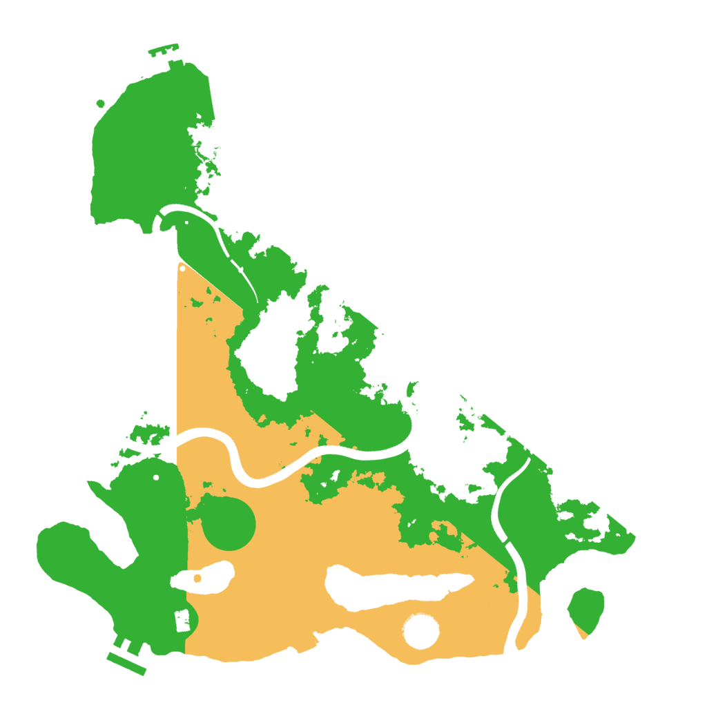Biome Rust Map: Procedural Map, Size: 3500, Seed: 76299749