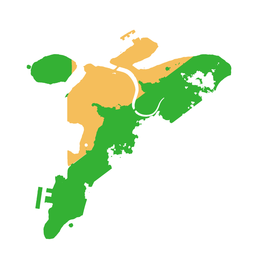 Biome Rust Map: Procedural Map, Size: 2500, Seed: 537721968