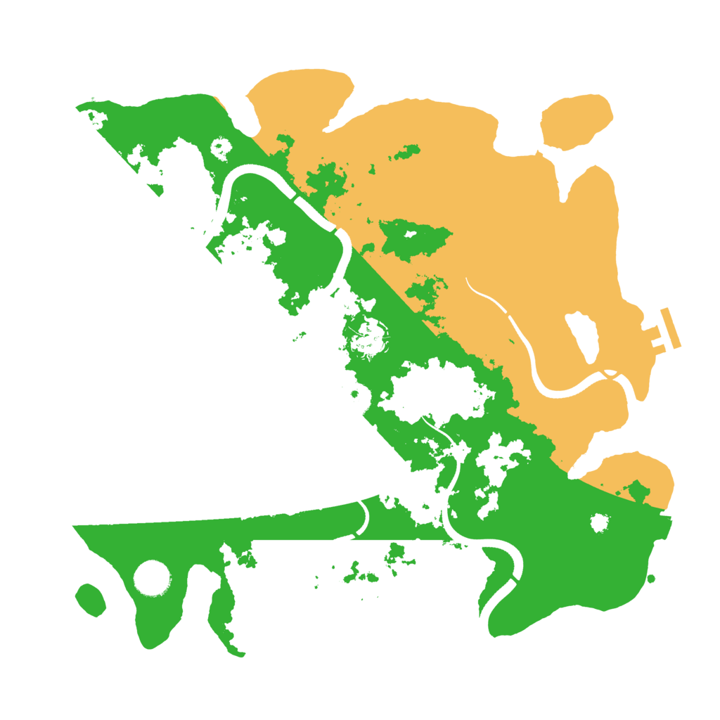 Biome Rust Map: Procedural Map, Size: 3500, Seed: 89895681