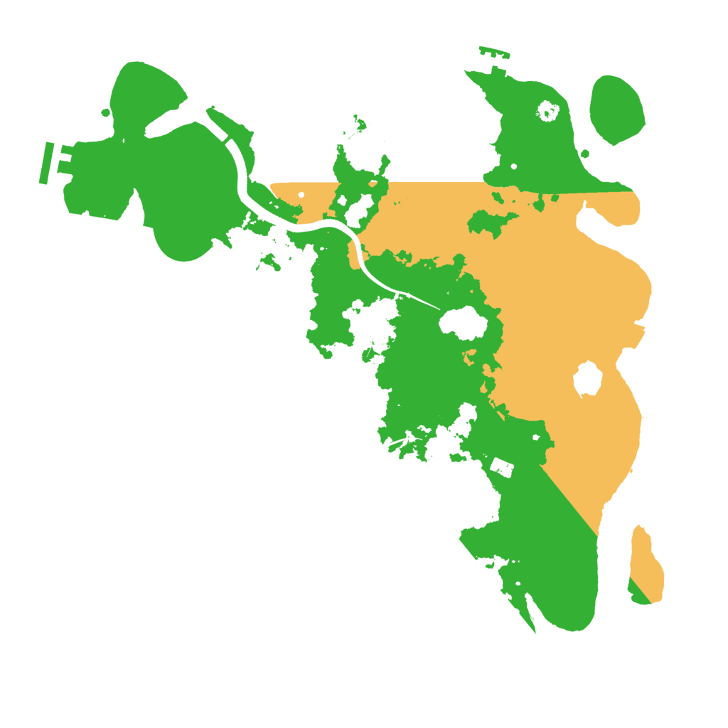 Biome Rust Map: Procedural Map, Size: 3500, Seed: 12832