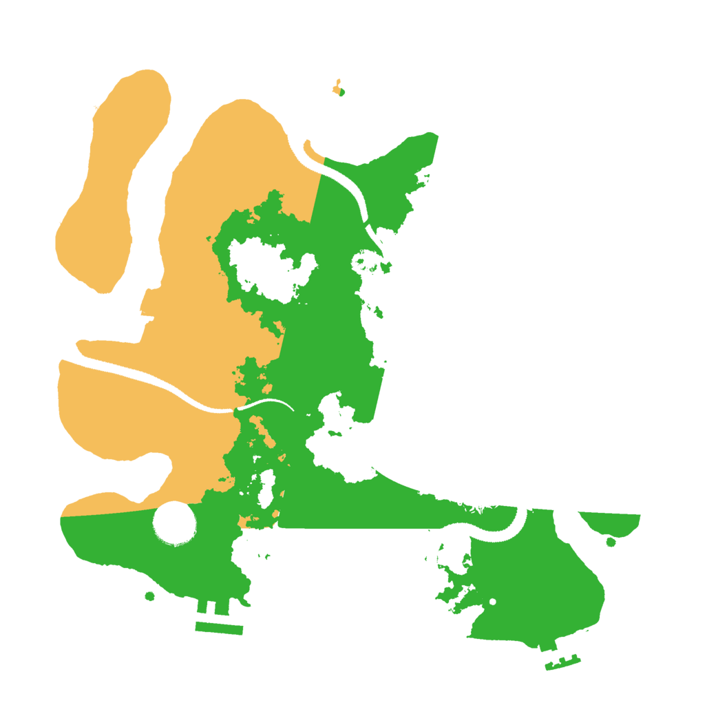 Biome Rust Map: Procedural Map, Size: 3000, Seed: 2104330621