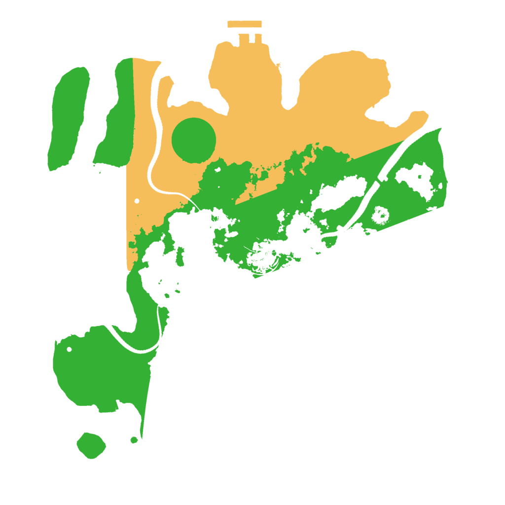 Biome Rust Map: Procedural Map, Size: 3000, Seed: 1223949098