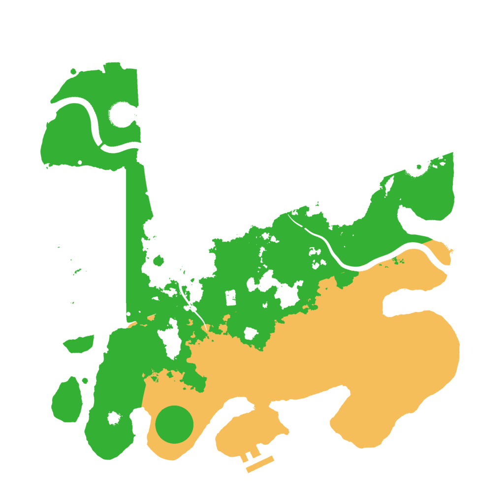 Biome Rust Map: Procedural Map, Size: 3500, Seed: 63708