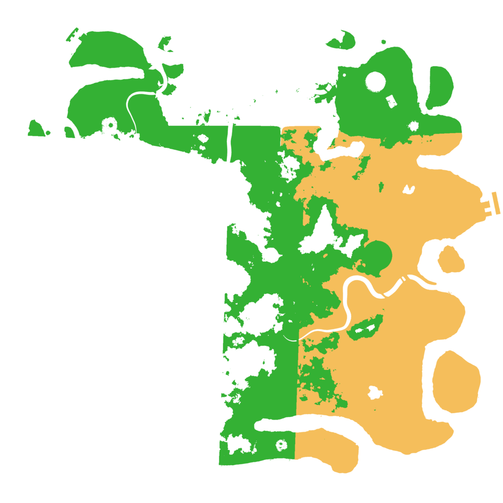Biome Rust Map: Procedural Map, Size: 4500, Seed: 905357114