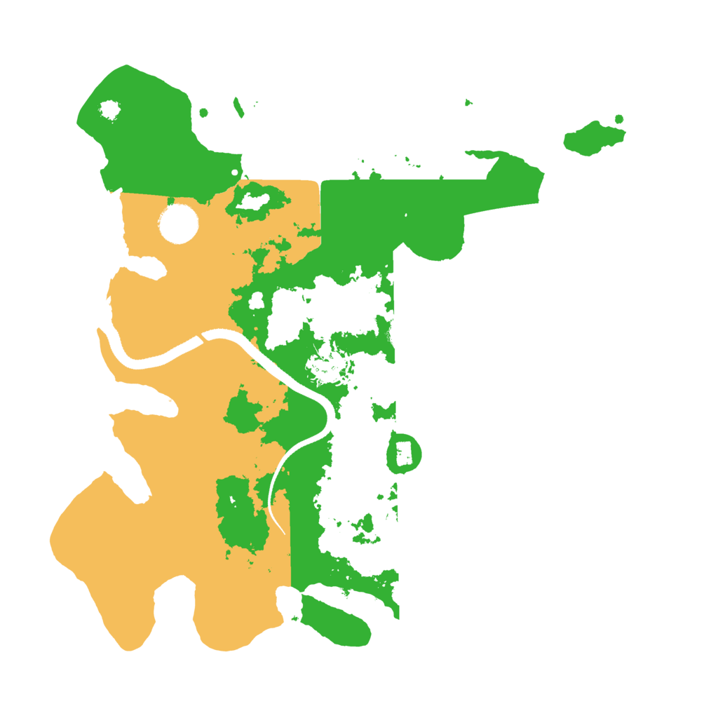 Biome Rust Map: Procedural Map, Size: 3250, Seed: 12393442