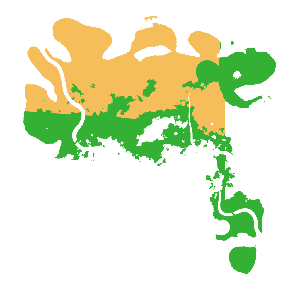 Biome Rust Map: Procedural Map, Size: 3500, Seed: 971938888