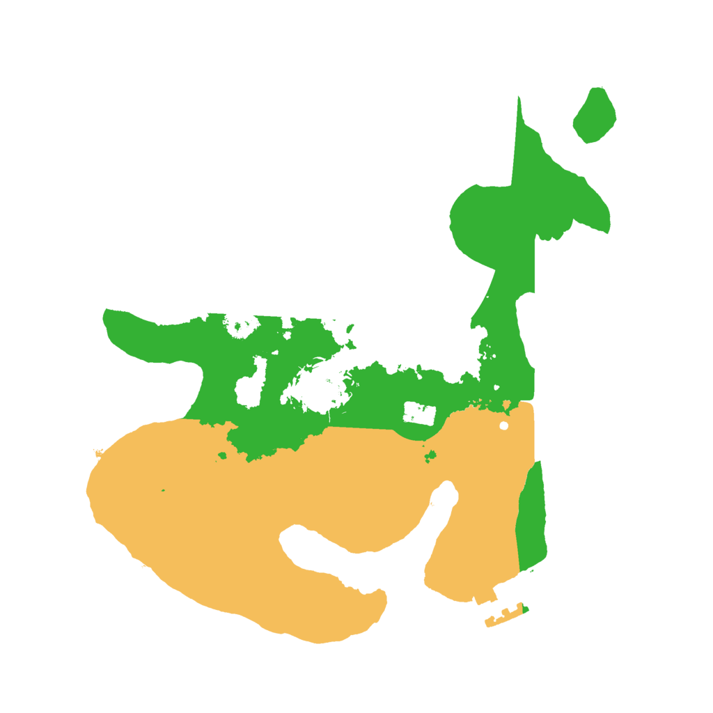 Biome Rust Map: Procedural Map, Size: 2400, Seed: 2002467296