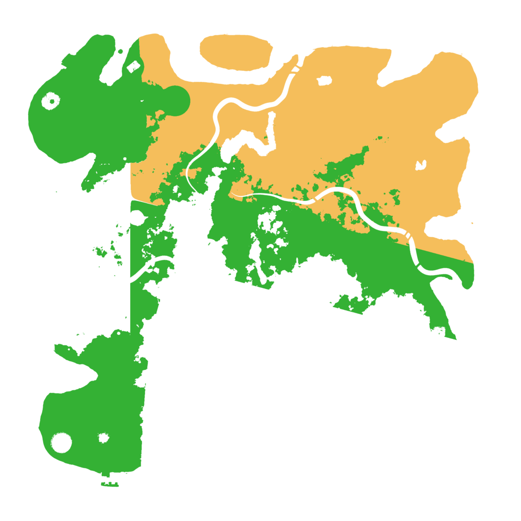 Biome Rust Map: Procedural Map, Size: 4500, Seed: 725445722