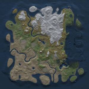 Thumbnail Rust Map: Procedural Map, Size: 4500, Seed: 423392062, 17 Monuments