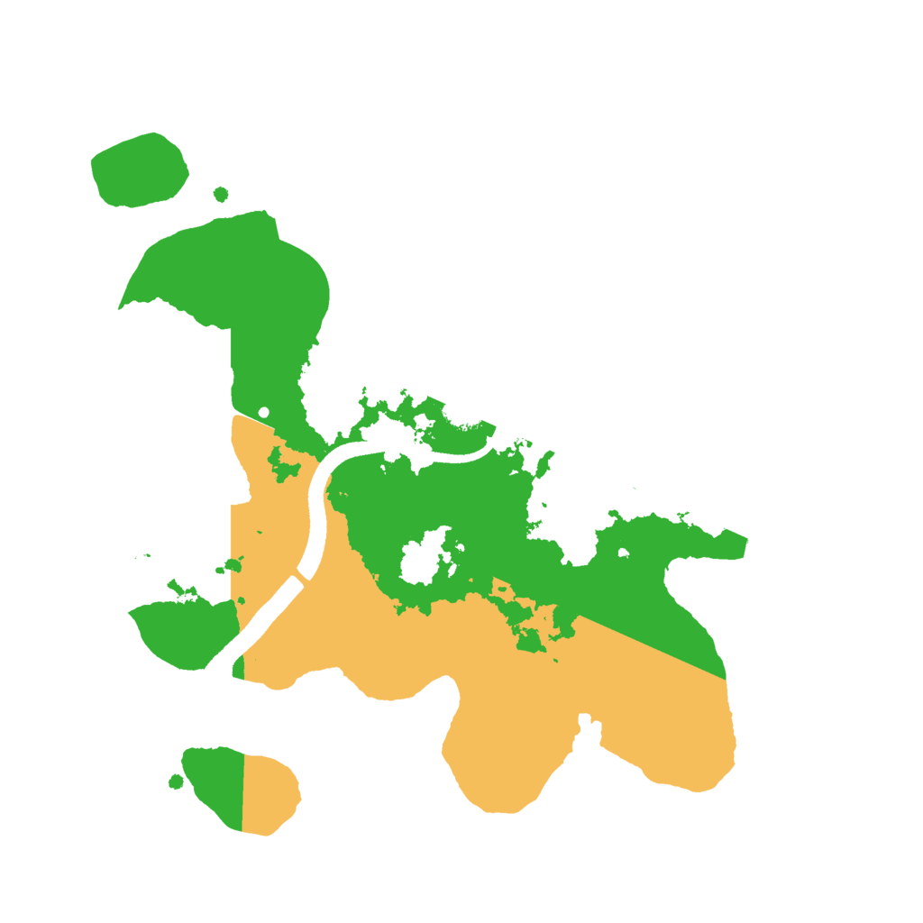 Biome Rust Map: Procedural Map, Size: 2500, Seed: 2057