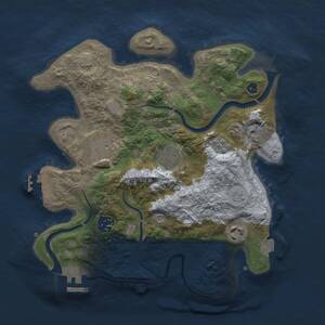 Thumbnail Rust Map: Procedural Map, Size: 3000, Seed: 977803, 11 Monuments