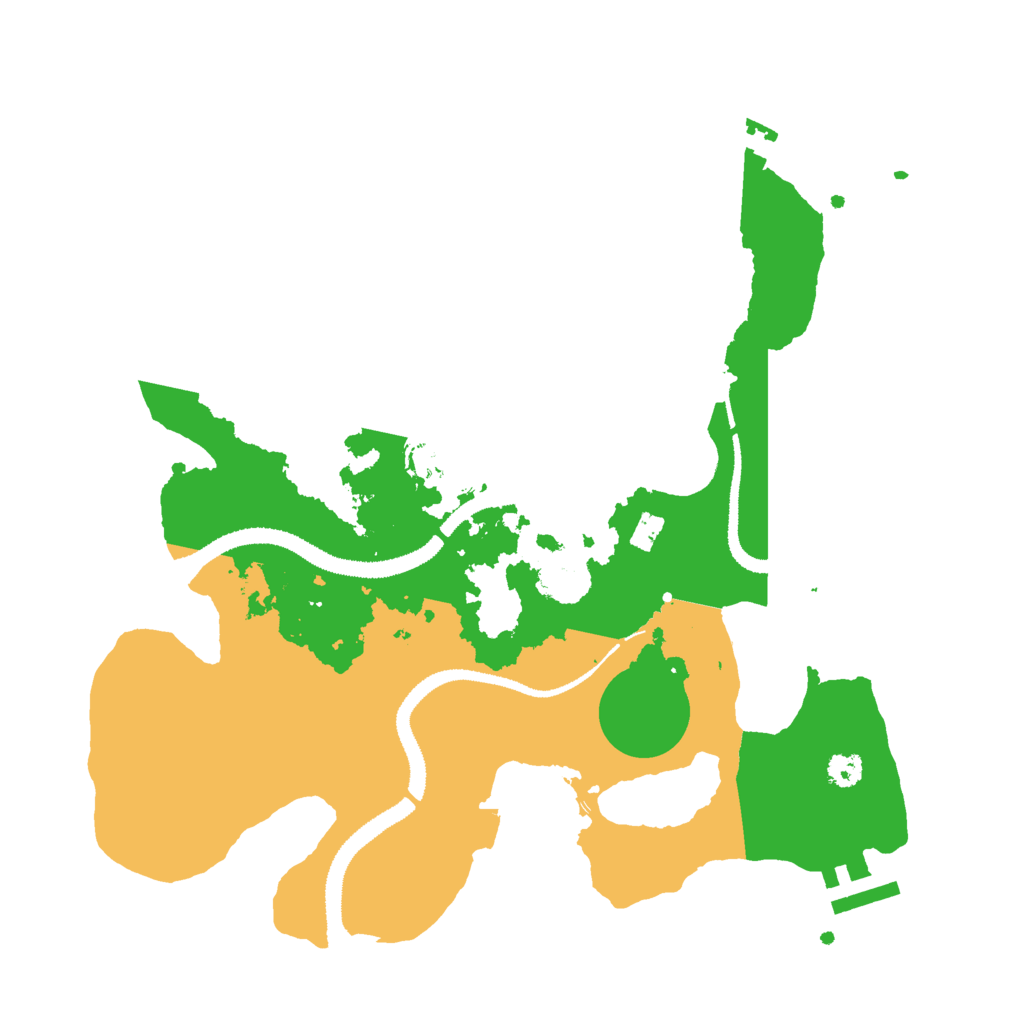 Biome Rust Map: Procedural Map, Size: 3000, Seed: 45658