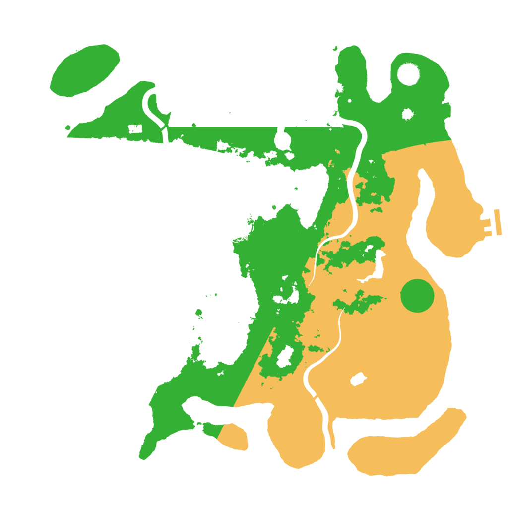Biome Rust Map: Procedural Map, Size: 4000, Seed: 8492