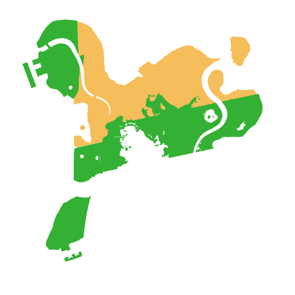 Biome Rust Map: Procedural Map, Size: 2300, Seed: 89480963