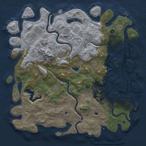 Thumbnail Rust Map: Procedural Map, Size: 5000, Seed: 89873248, 17 Monuments