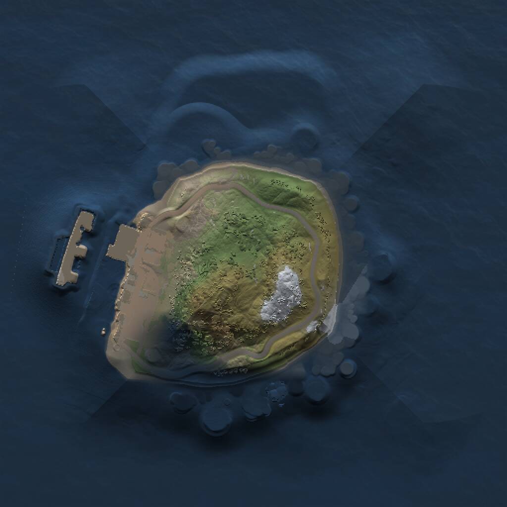 Rust Map: Procedural Map, Size: 1000, Seed: 1459235661, 2 Monuments