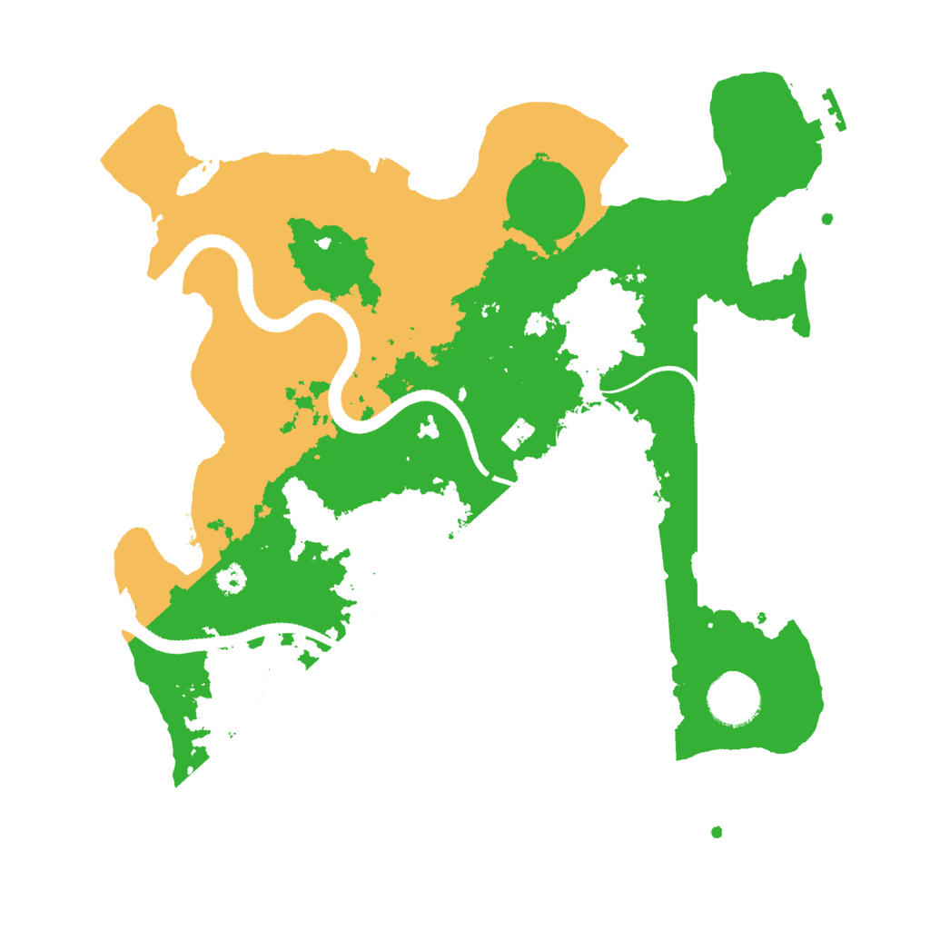 Biome Rust Map: Procedural Map, Size: 3200, Seed: 742193