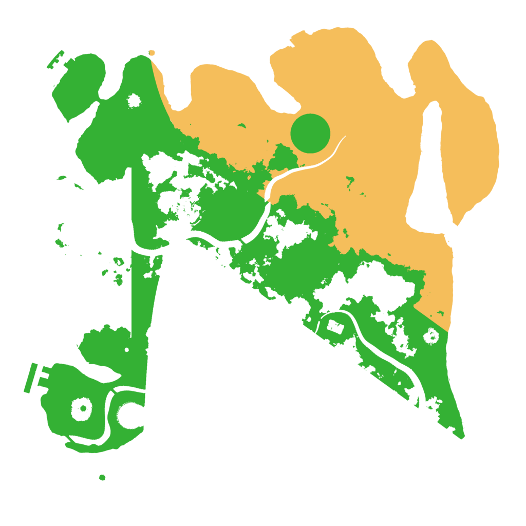 Biome Rust Map: Procedural Map, Size: 3500, Seed: 187463920
