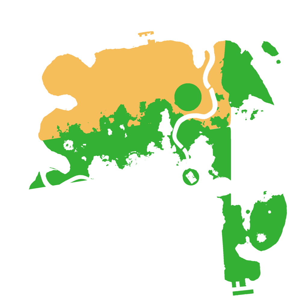 Biome Rust Map: Procedural Map, Size: 3000, Seed: 114356118