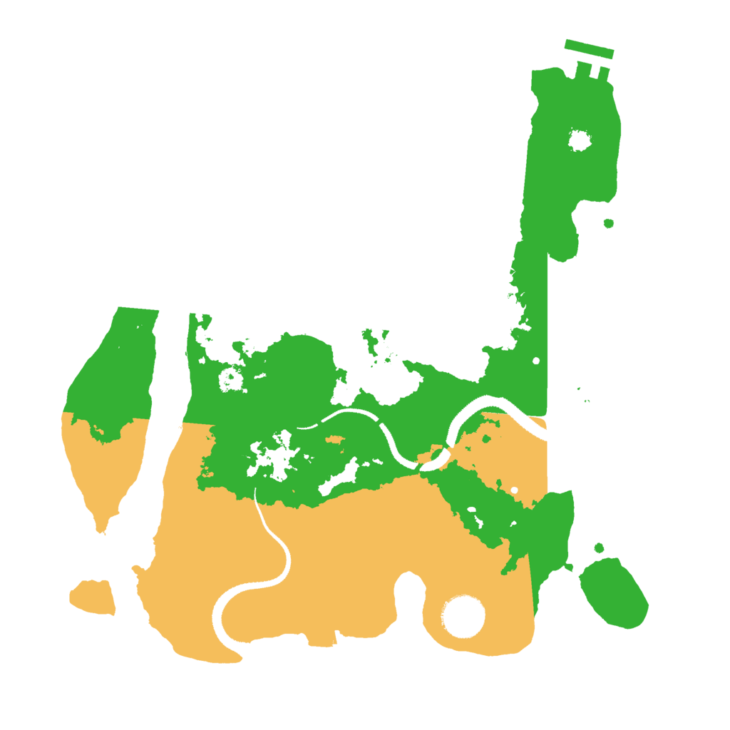 Biome Rust Map: Procedural Map, Size: 3000, Seed: 65140