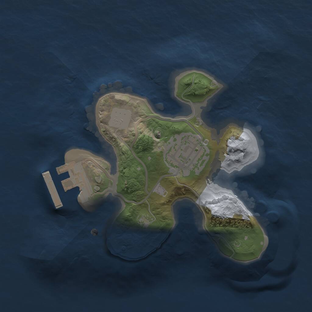 Rust Map: Procedural Map, Size: 1650, Seed: 562656631, 3 Monuments