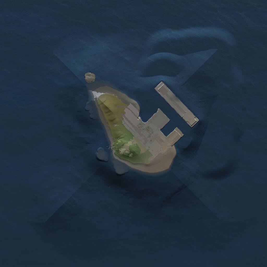 Rust Map: Procedural Map, Size: 1000, Seed: 526522996, 2 Monuments