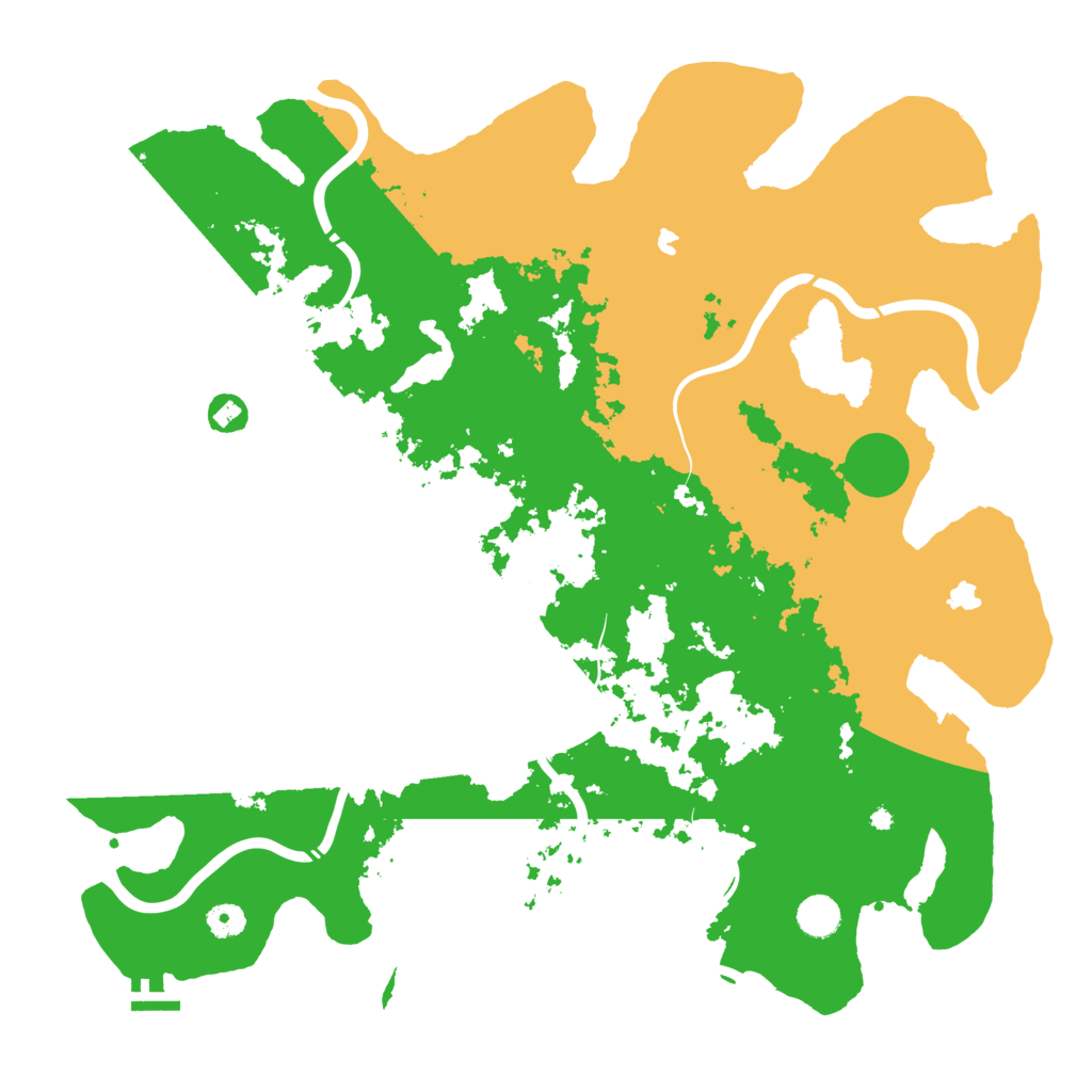 Biome Rust Map: Procedural Map, Size: 4500, Seed: 907500054