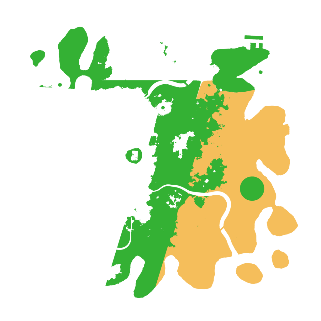 Biome Rust Map: Procedural Map, Size: 3500, Seed: 786096692