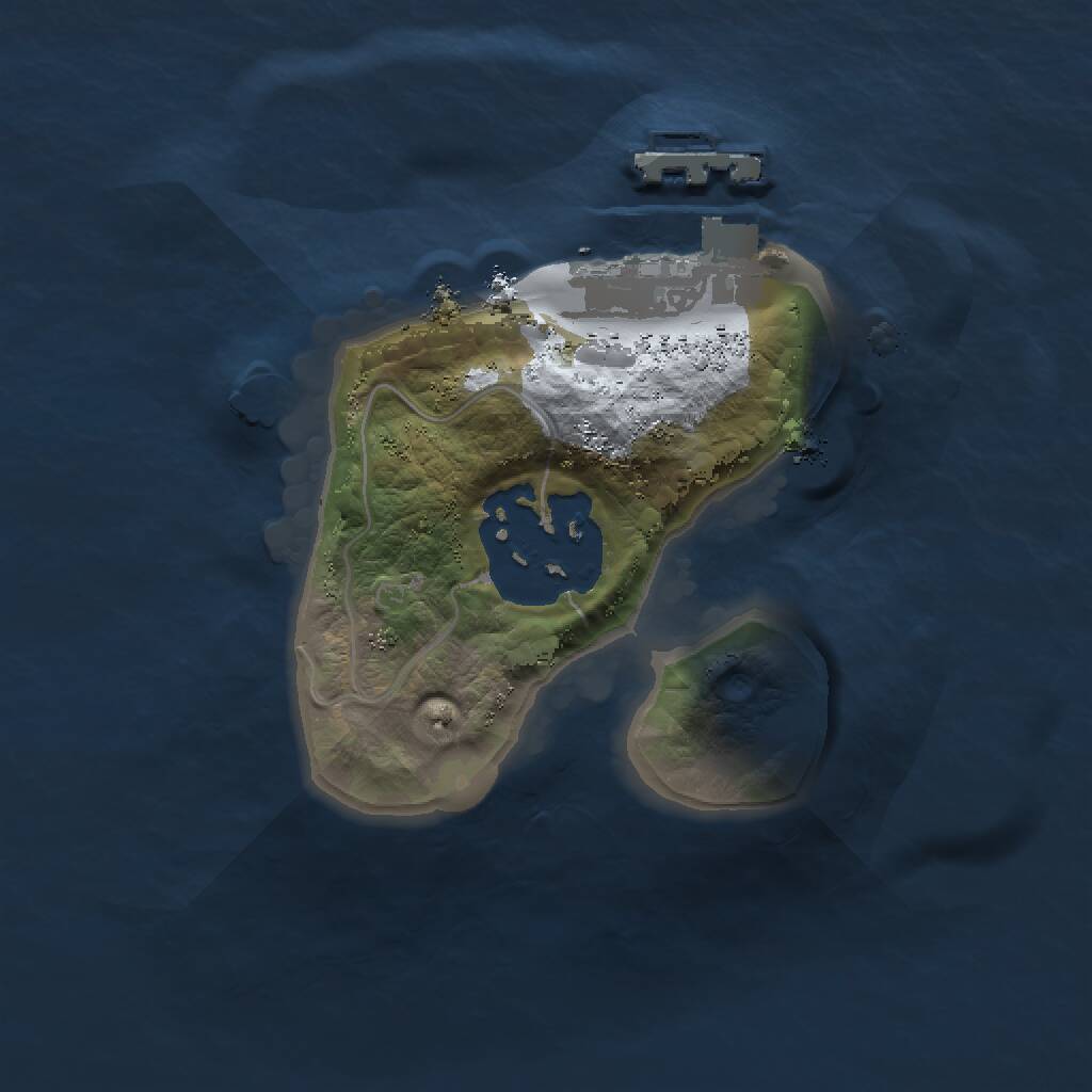 Rust Map: Procedural Map, Size: 1337, Seed: 1115046442, 3 Monuments