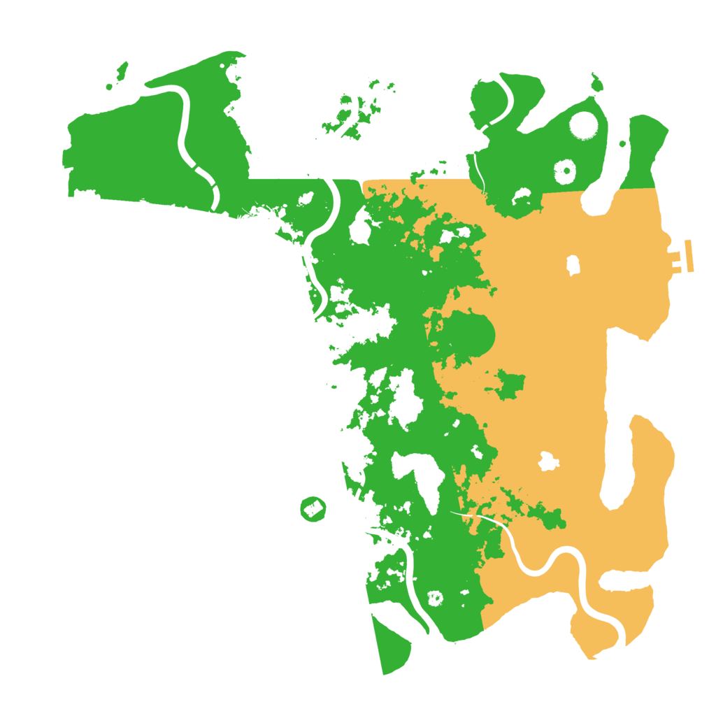 Biome Rust Map: Procedural Map, Size: 4500, Seed: 969696610