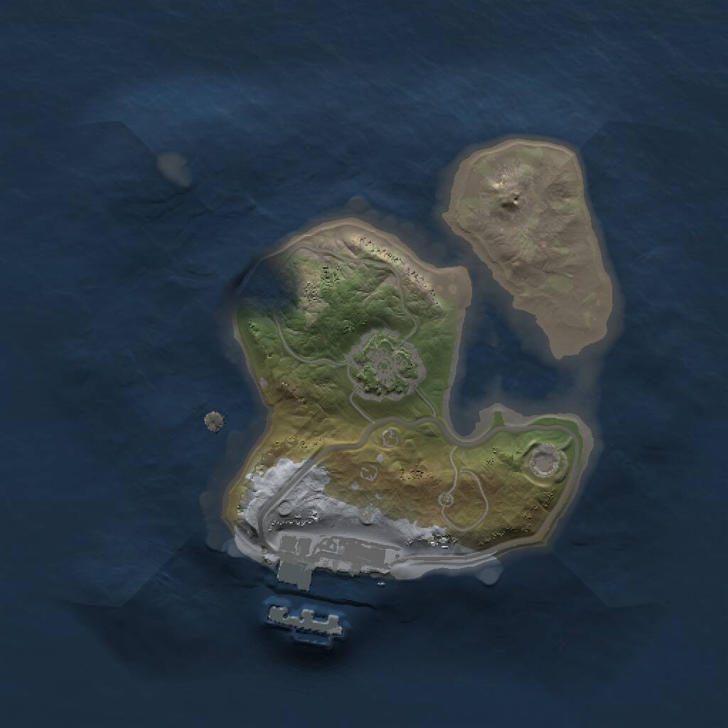 Rust Map: Procedural Map, Size: 1500, Seed: 1521489270, 3 Monuments