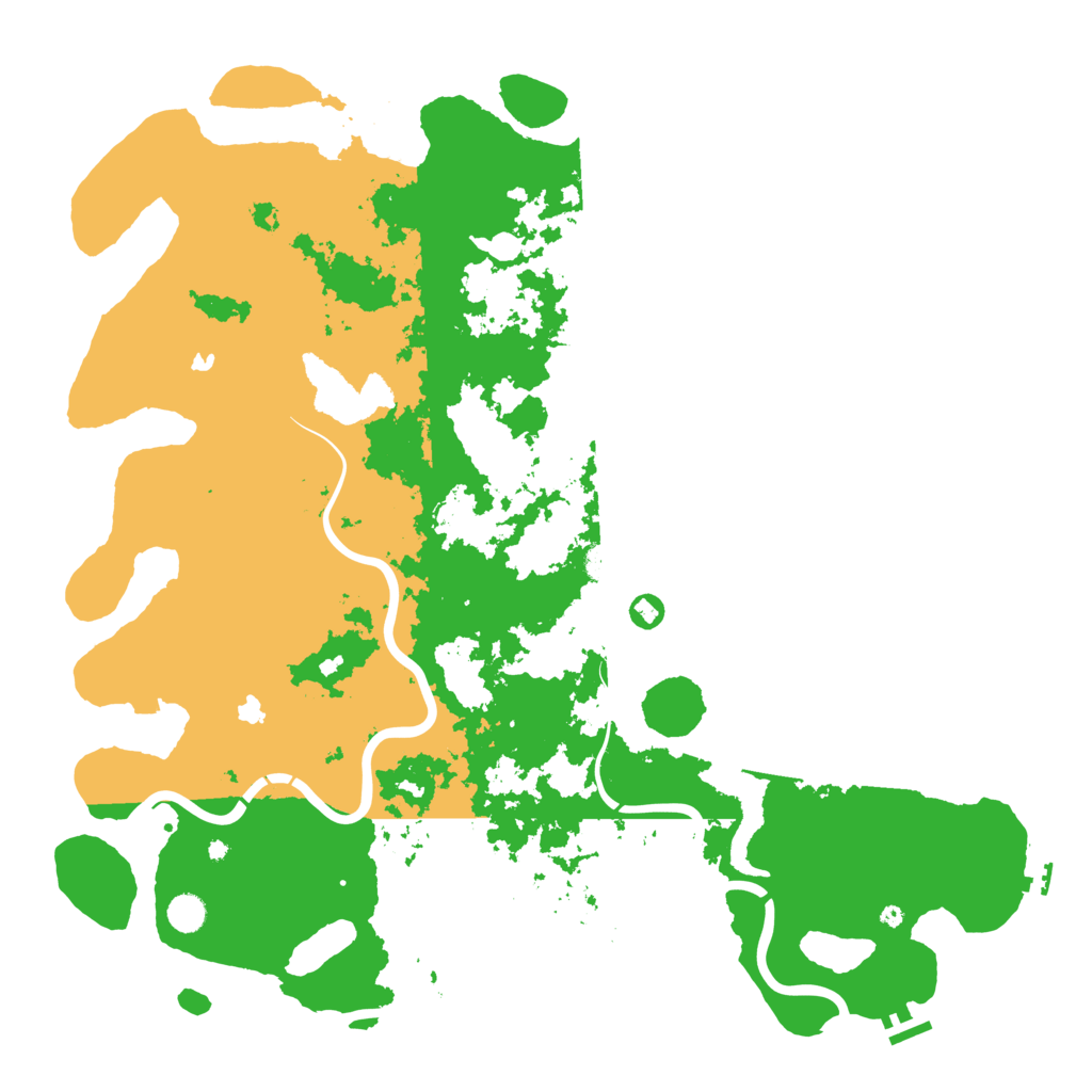 Biome Rust Map: Procedural Map, Size: 5000, Seed: 1261188149